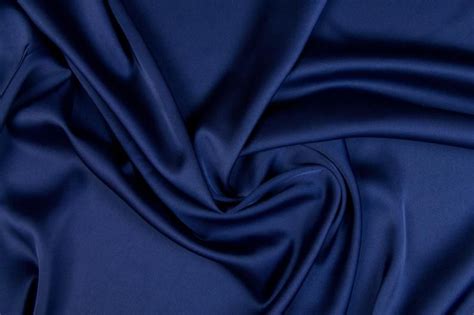 Sailor Navy Blue Silk Fabric By The Yard 22 Dark Blue Silk Etsy