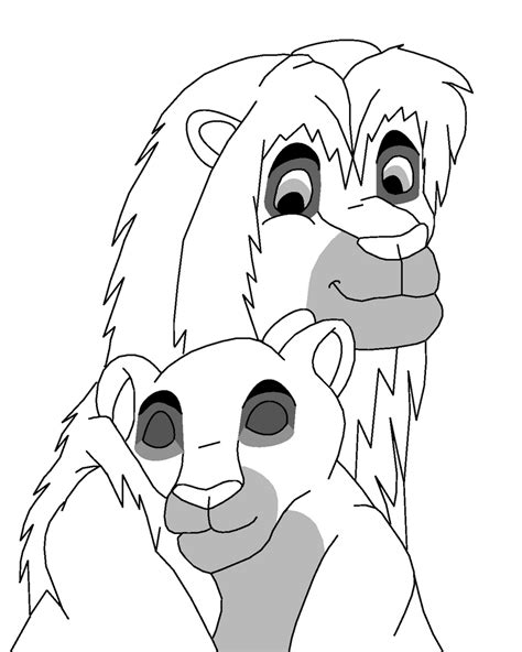 Lion Couple Lineart By Neo Kyuubi No Yoko On Deviantart