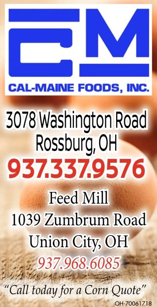 Feed Mill Cal Maine Foods Inc Union City Oh