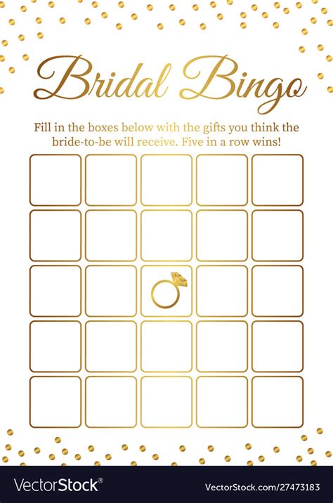 Free Bridal Bingo Template Printable Word Searches