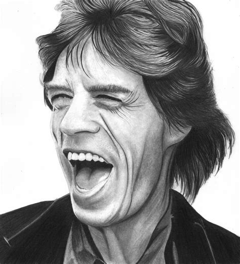 Sean Humburg On Twitter Mick Jagger 2017 Pencil Drawing By Paul