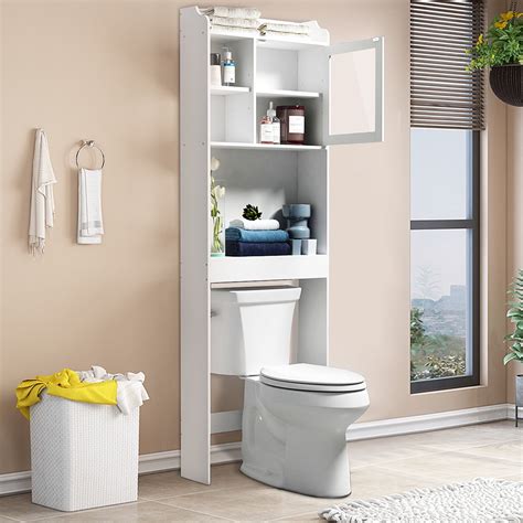Buy Bathroom Shelf Over The Toilet Bathroom Cabinet Organizer With