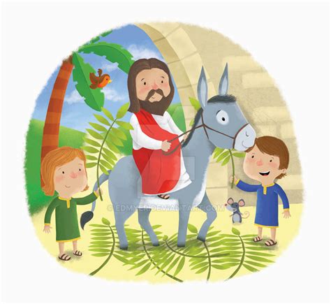 Palm Sunday Jesus On Donkey By Edmyer On Deviantart
