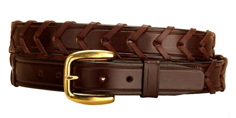 Laced Rein Leather Belt 1 14 Wide Horse Smarts