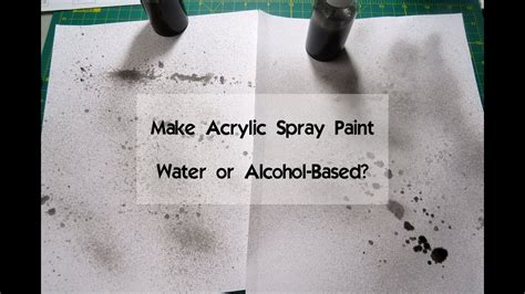 How To Make Acrylic Spray Paint Water Or Alcohol Based Spray Paint
