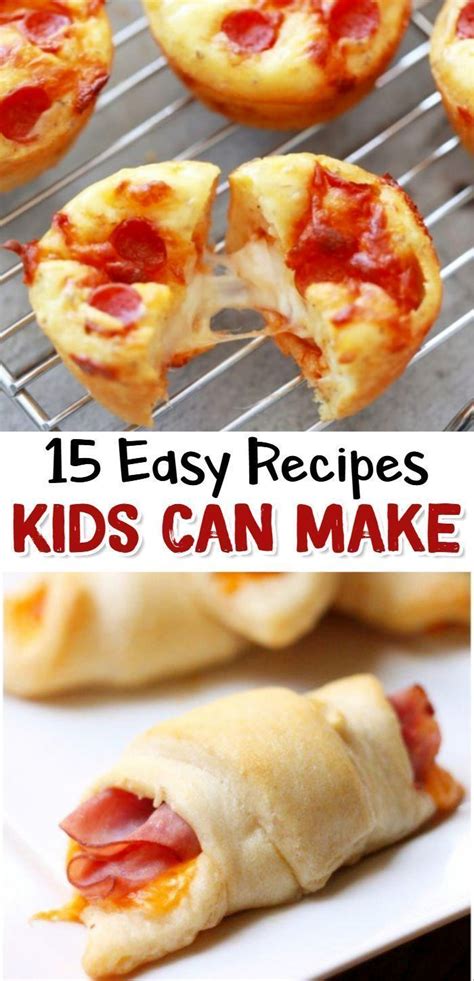 15 Fun And Easy Recipes For Kids To Make Clever Diy Ideas Easy Meals