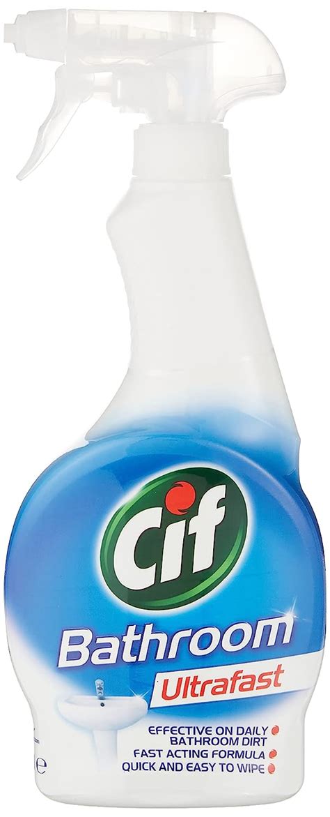 Cif Ultrafast Bathroom Cleaner Spray Limescale And Soap Scum Removal