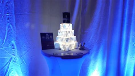 Projection Mapped Wedding Cake And Backdrops Winter
