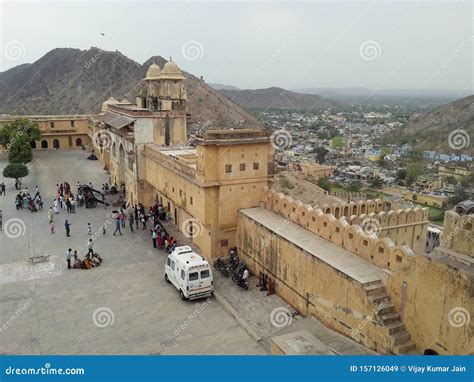 A Main Gate View Of Amer Fort Jaipur Editorial Stock Image Image Of