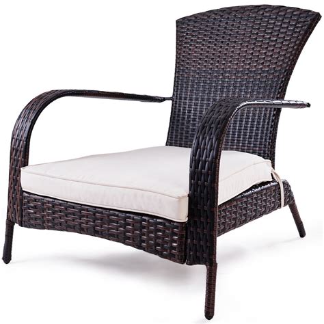 Shop ebay for great deals on wicker dining chairs. Gymax Wicker Rattan Patio Porch Deck Adirondack Chair Seat ...