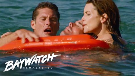 Mitch Rushes Into The Water To Help Fellow Lifeguard Alex Rescue A Man Choking Baywatch
