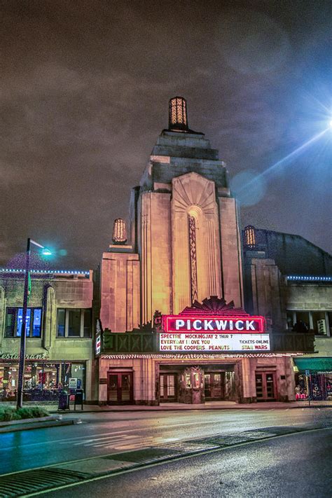 Pickwick Theatre At Night Photograph By David Lockwood Pixels