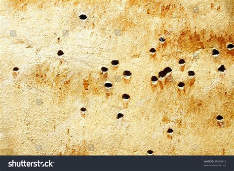 Bullet Holes Wall Stock Photo 35639812 Shutterstock