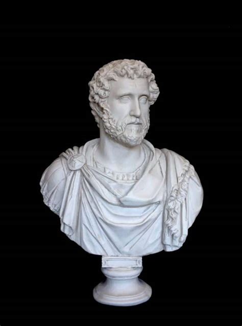 Marble Bust The Roman Emperor Hadrian Amiska