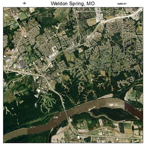 Aerial Photography Map Of Weldon Spring Mo Missouri