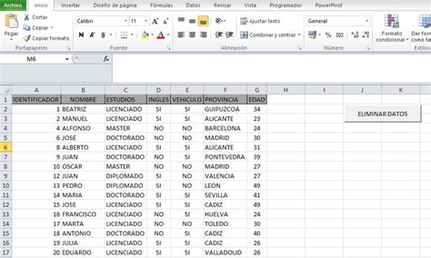 Eliminar Registros O Filas En Excel Excel Signum