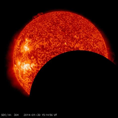 Celestial Fireworks Solar Eclipse And M Class Solar Flare From Space