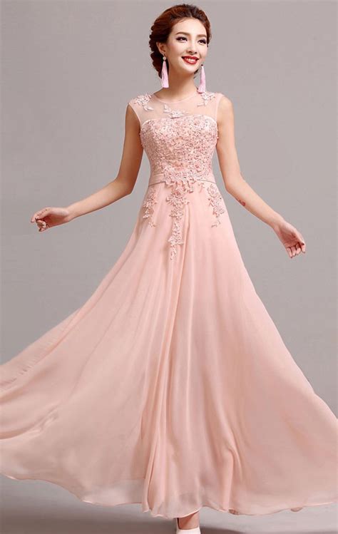 Peach Wedding Dress