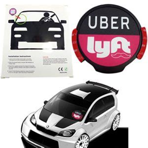 Uber Car Combo Sign Manual Lyft Led Light Sign Bright Glowing Car Logo Wireless Uber And Lyft