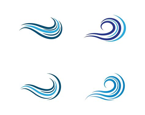 Water Wave Logo Set 1311673 Vector Art At Vecteezy