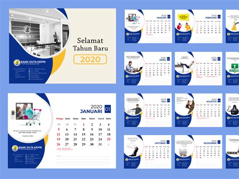 Desain Kalender Bpr Duta Kepri Print Design Design Calendar