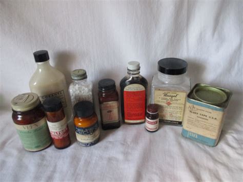 Antique Apothecary Pharmacy Bottles Carols True Vintage And Antiques