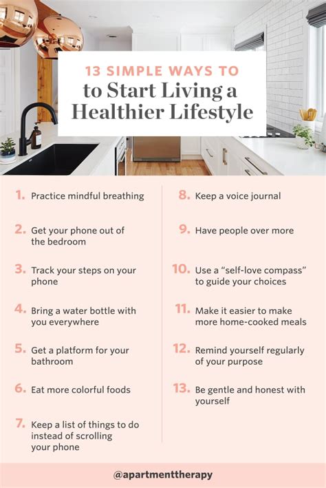 13 Small Ways To Live A Healthy Lifestyle Apartment Therapy