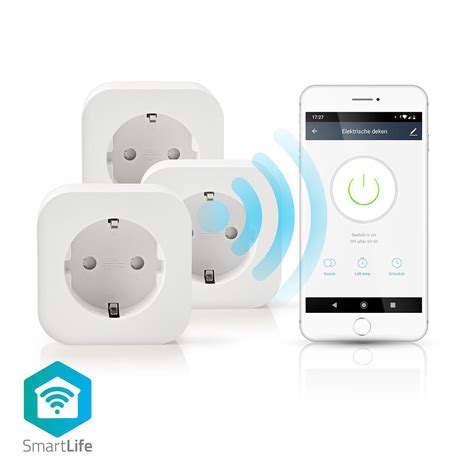 Nedis SmartLife WiFi Smart Plug, 10 Ampere - 3-pack