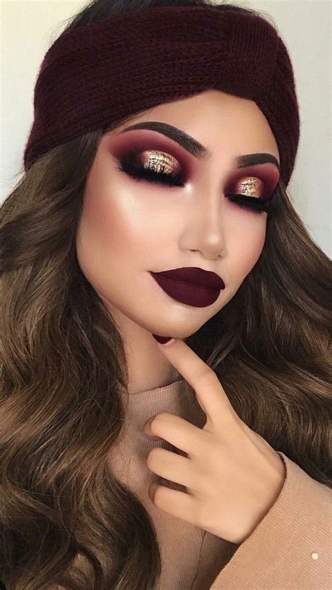 Pin By Abbie Jackson On Makeup Styles Burgundy Makeup Gorgeous
