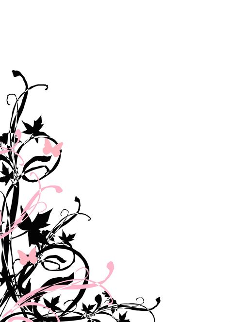 Black Pink Floral Pattern Free Image Download