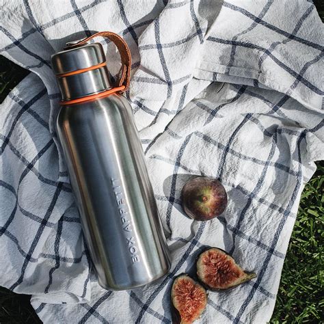 Black And Blum 750ml Insulated Water Bottle Large Stainless Steel Orange