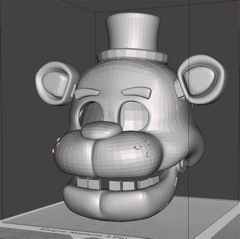 3d File Freddy Fazbear Head Mask For Cosplays 🪖・3d Printing Template To