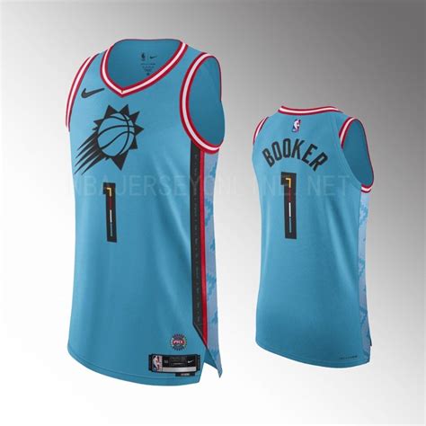 2022 23 City Edition Phoenix Suns Devin Booker Authentic Jersey Turquoise