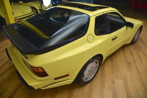Porsche 944 Coupe 1987 Yellow For Sale Wp0aa2954hn150204 1987 Porsche