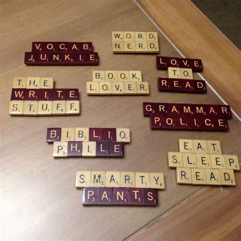 Upcycled Scrabble Tile Word Lover Magnets Scrabble Tiles Upcycle