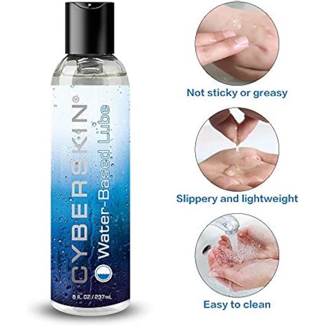 Cyberskin Natural Personal Lubricant Water Based Lube 8 Floz Super