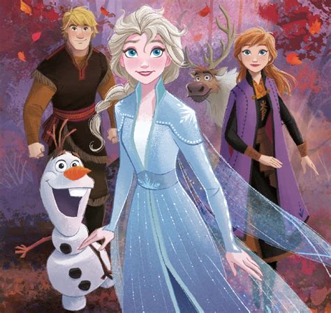 Frozen 2 Elsa Anna Olaf And Kristoff Large Picture Disney Princess