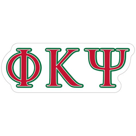 Phi Kappa Psi Letters Sticker