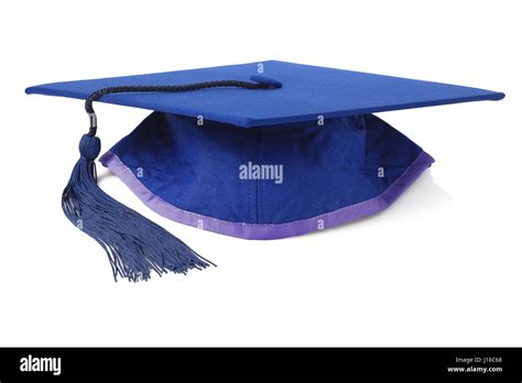 College Graduate Blue Mortar Board Cut Out Stock Images And Pictures Alamy