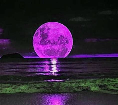 Purple Full Moon Beautiful Moon Beautiful Images Beautiful Sites