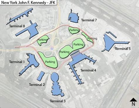 New York Kennedy Jfk Airport Terminal Map Map Jfk Airport Map