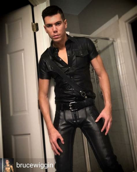 Masculine Beauty Leather Edition Photo Leather Jeans Leather