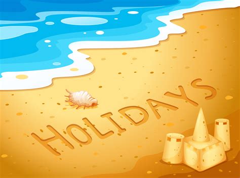 Holiday at the beach - Download Free Vectors, Clipart Graphics & Vector Art
