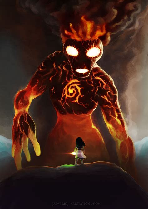 The last scene in moana was my favorite! ArtStation - Moana and Te Ka, Jaime MQ | Moana fan art ...