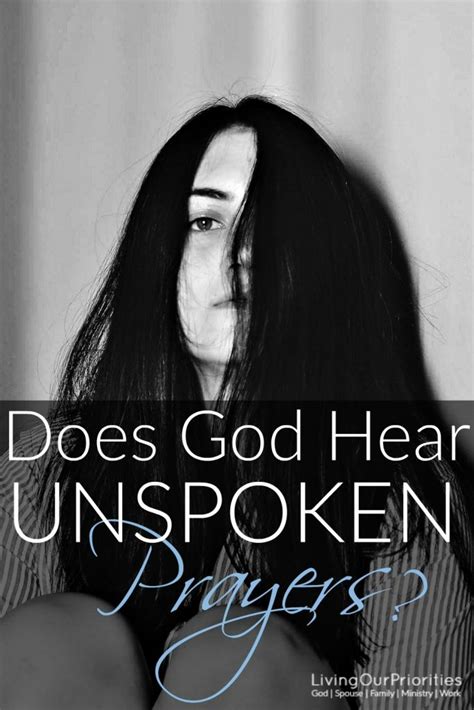 Does God Hear Unspoken Prayers