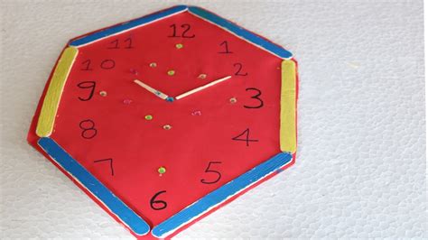 Diy School Project Clock How To Make Wall Clock Craft Work Ideas