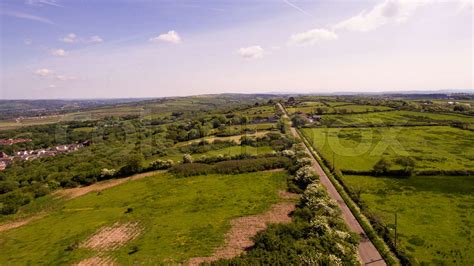 Aerial Countryside Stock Image Colourbox