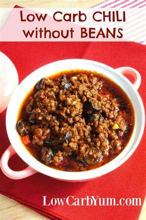 This particular recipe uses a combination of five different lentils. Chili without Beans - Low Carb No Bean | Low Carb Yum