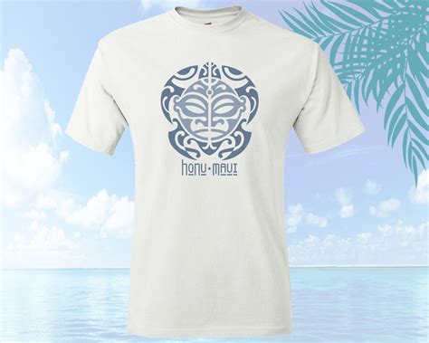 Maui T Shirt Hawaii T Shirt Hawaiian T Shirt Maui Honu Etsy