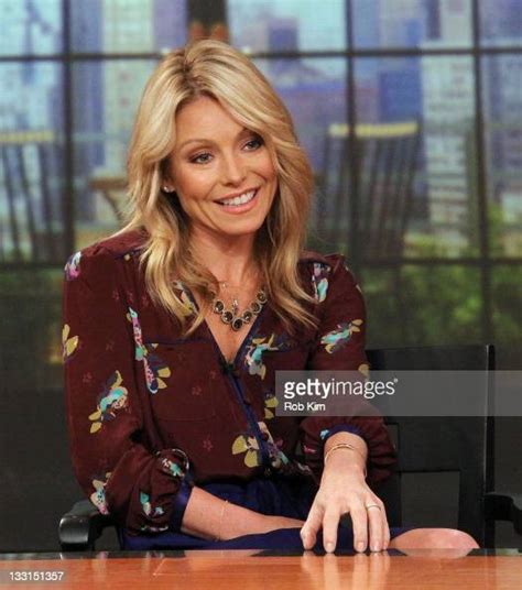 Kelly Ripa Attends A Press Conference On Regis Philbins Departure